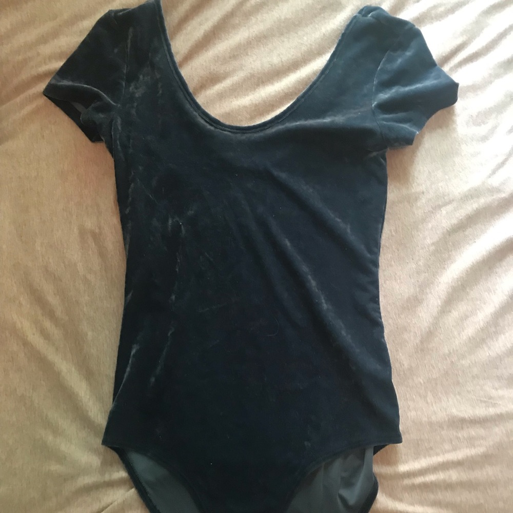 Velvet body suit